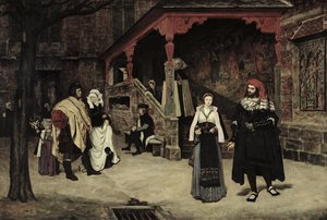 De ontmoeting van Faust en Marguerite